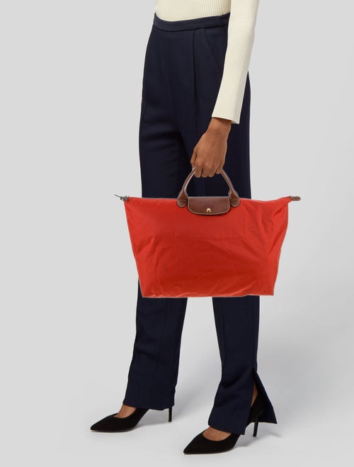 Longchamp Nylon Top Handle Bag