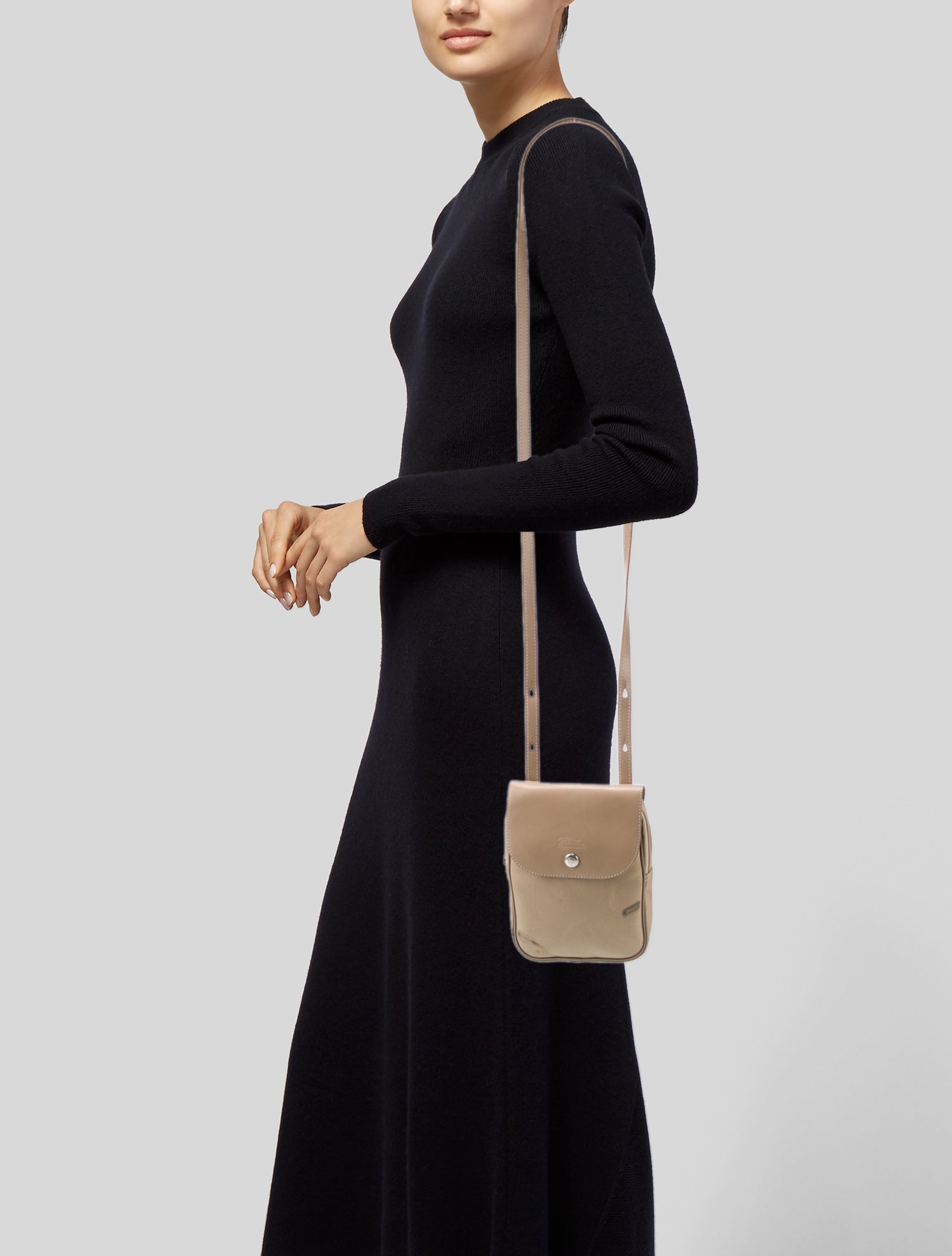 Longchamp Canvas Crossbody Bag