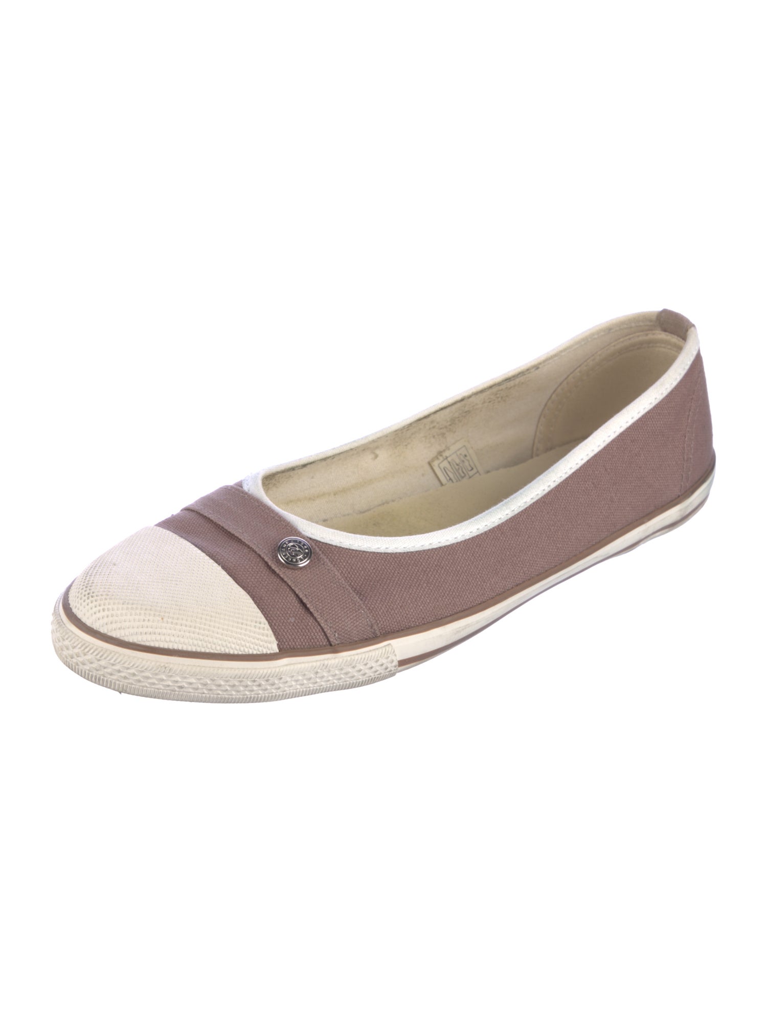 Longchamp Canvas Colorblock Pattern Loafer Sneakers