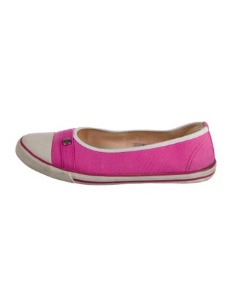 Longchamp Canvas Flats