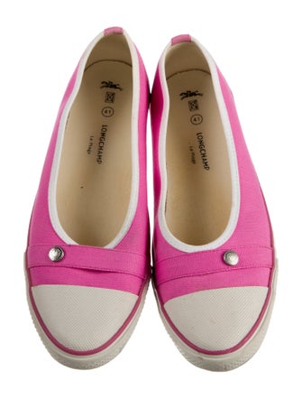 Longchamp Canvas Flats