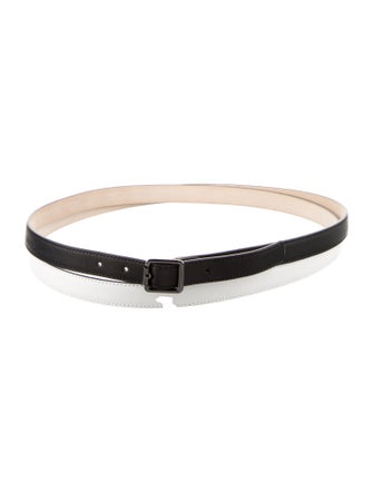 Longchamp Skinny Leather Belt