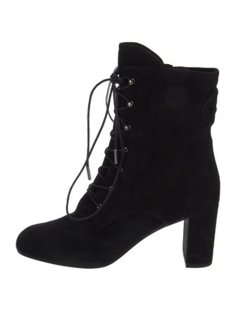 Longchamp Suede Lace-Up Boots