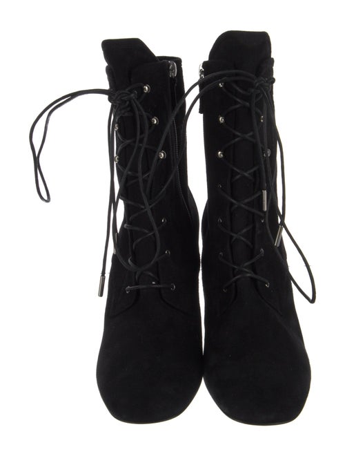Longchamp Suede Lace-Up Boots