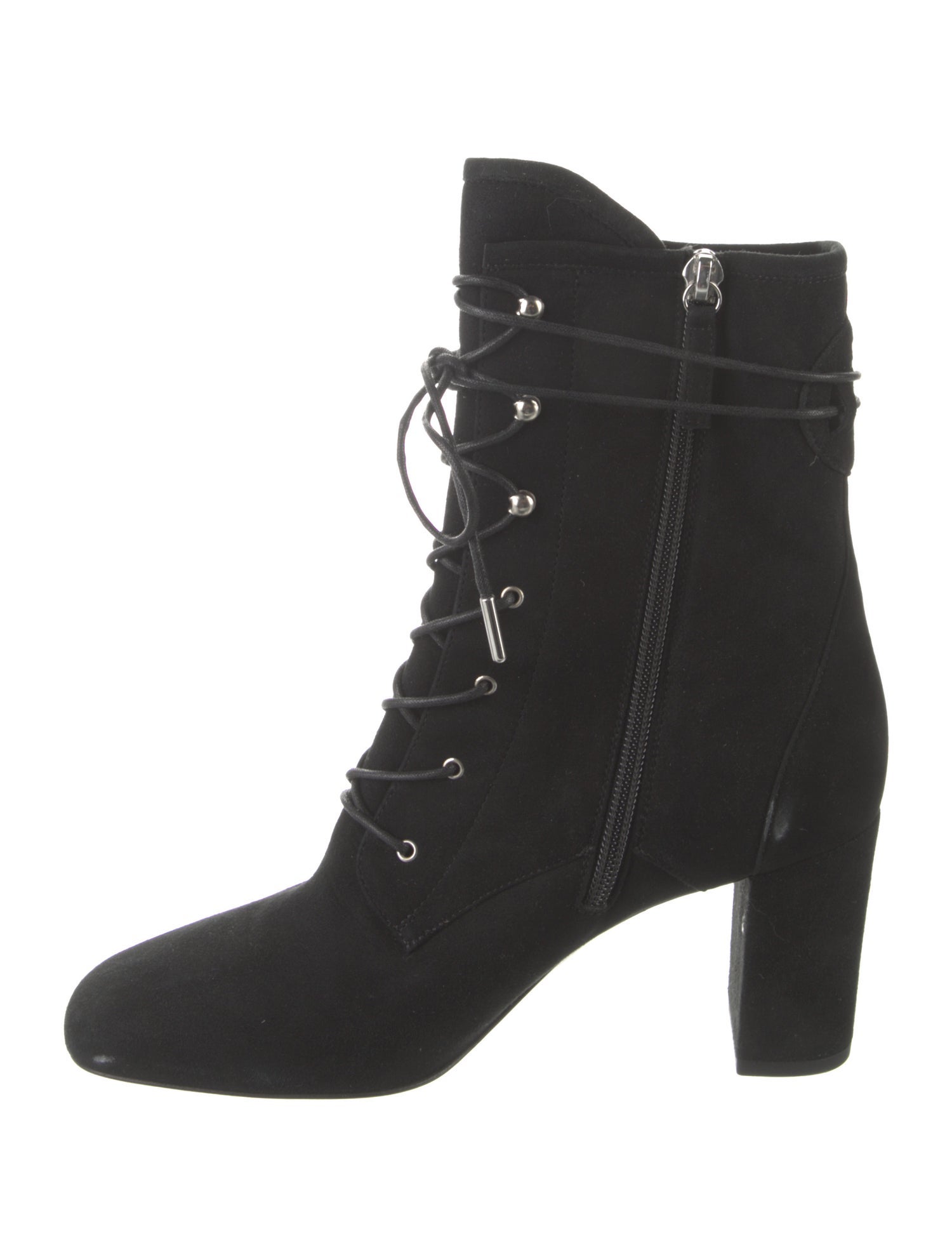 Longchamp Suede Lace-Up Boots