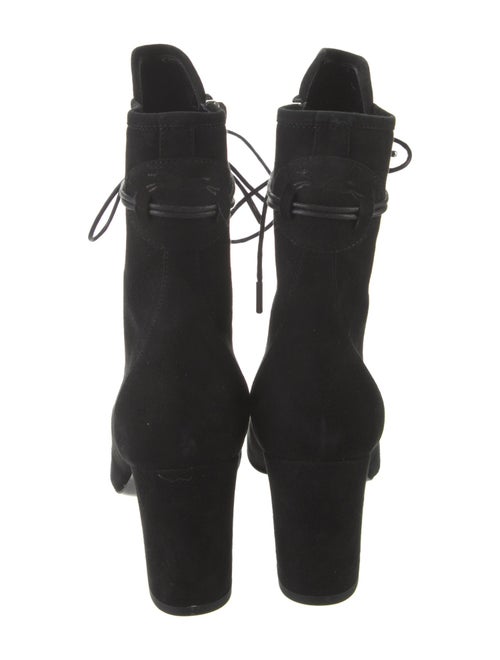 Longchamp Suede Lace-Up Boots