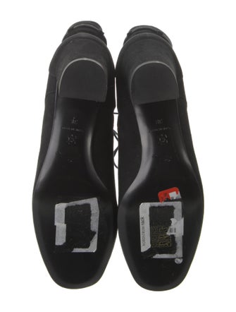 Longchamp Suede Lace-Up Boots