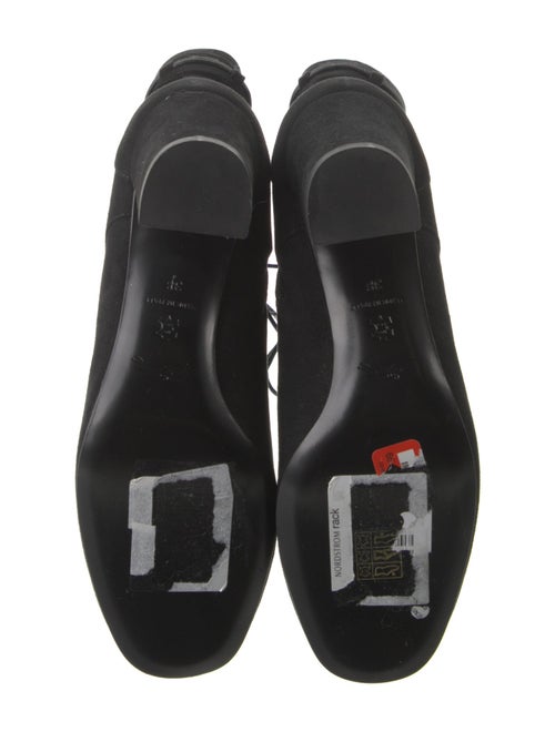 Longchamp Suede Lace-Up Boots