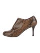 Longchamp Leather Animal Print Boots