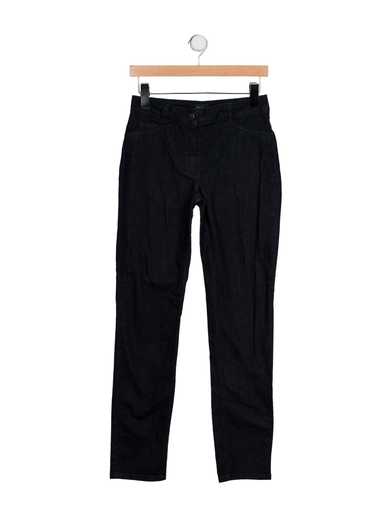 Longchamp Mid-Rise Straight Leg Jeans