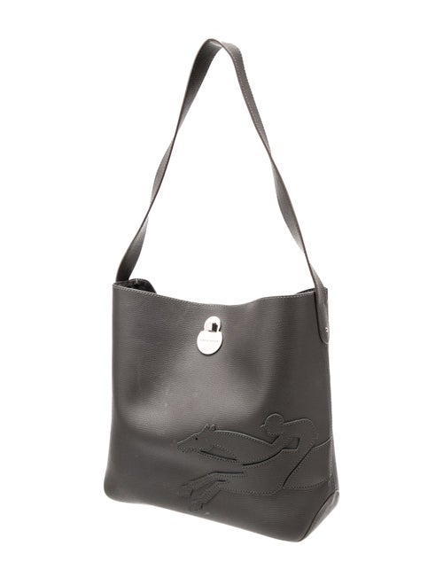 Longchamp Leather Bucket Bag