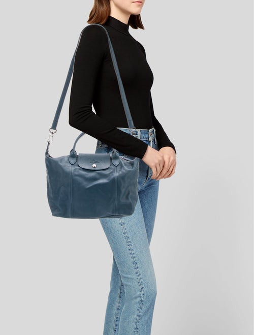 Longchamp Leather Top Handle Bag