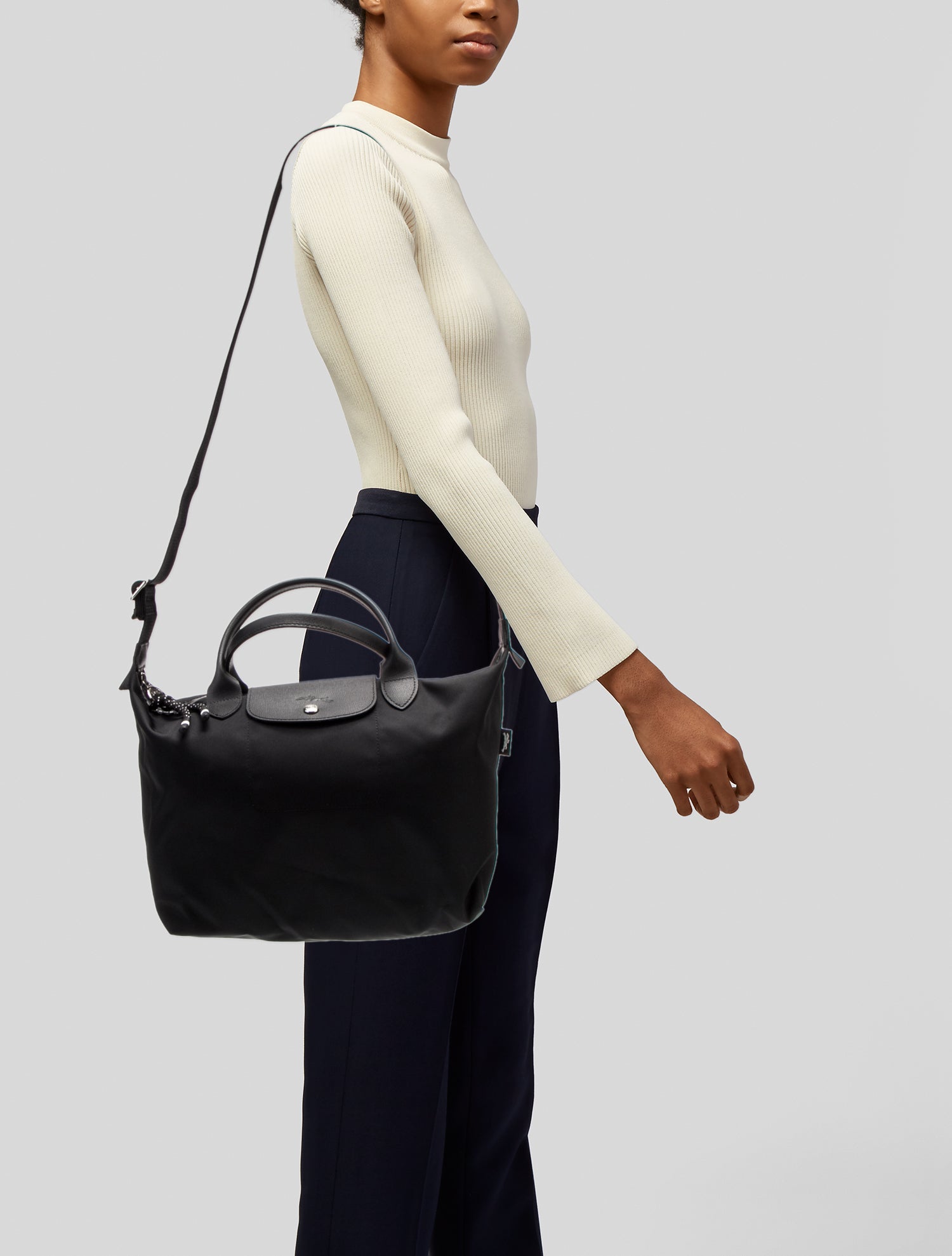 Longchamp Nylon Top Handle Bag