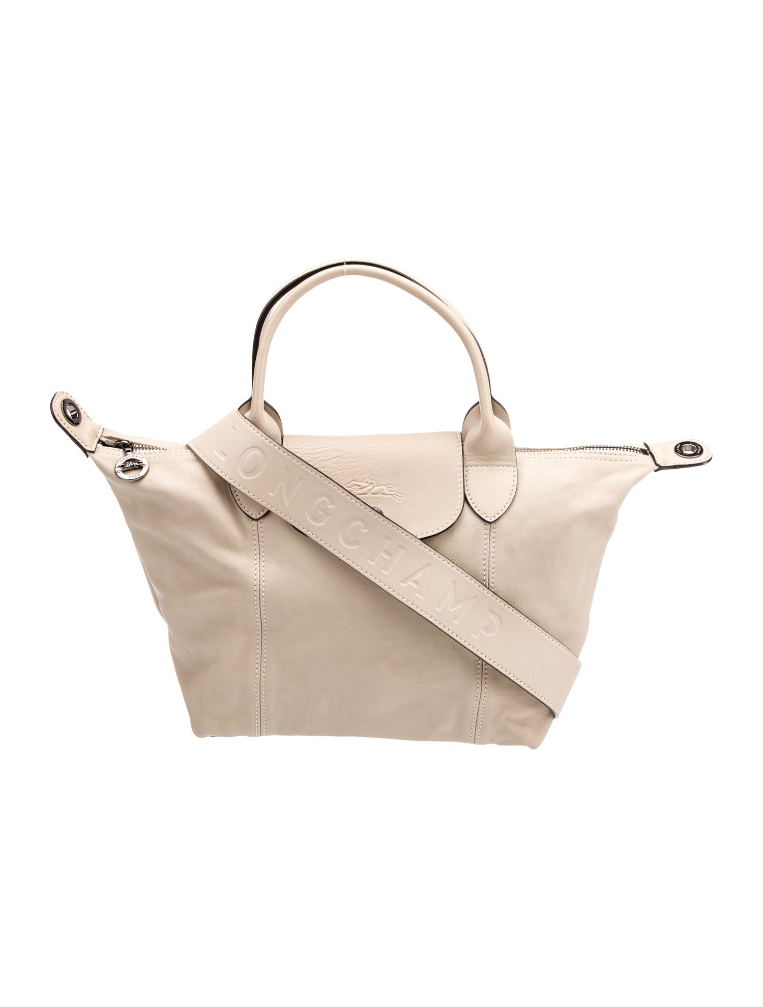 Longchamp Leather Top Handle Bag