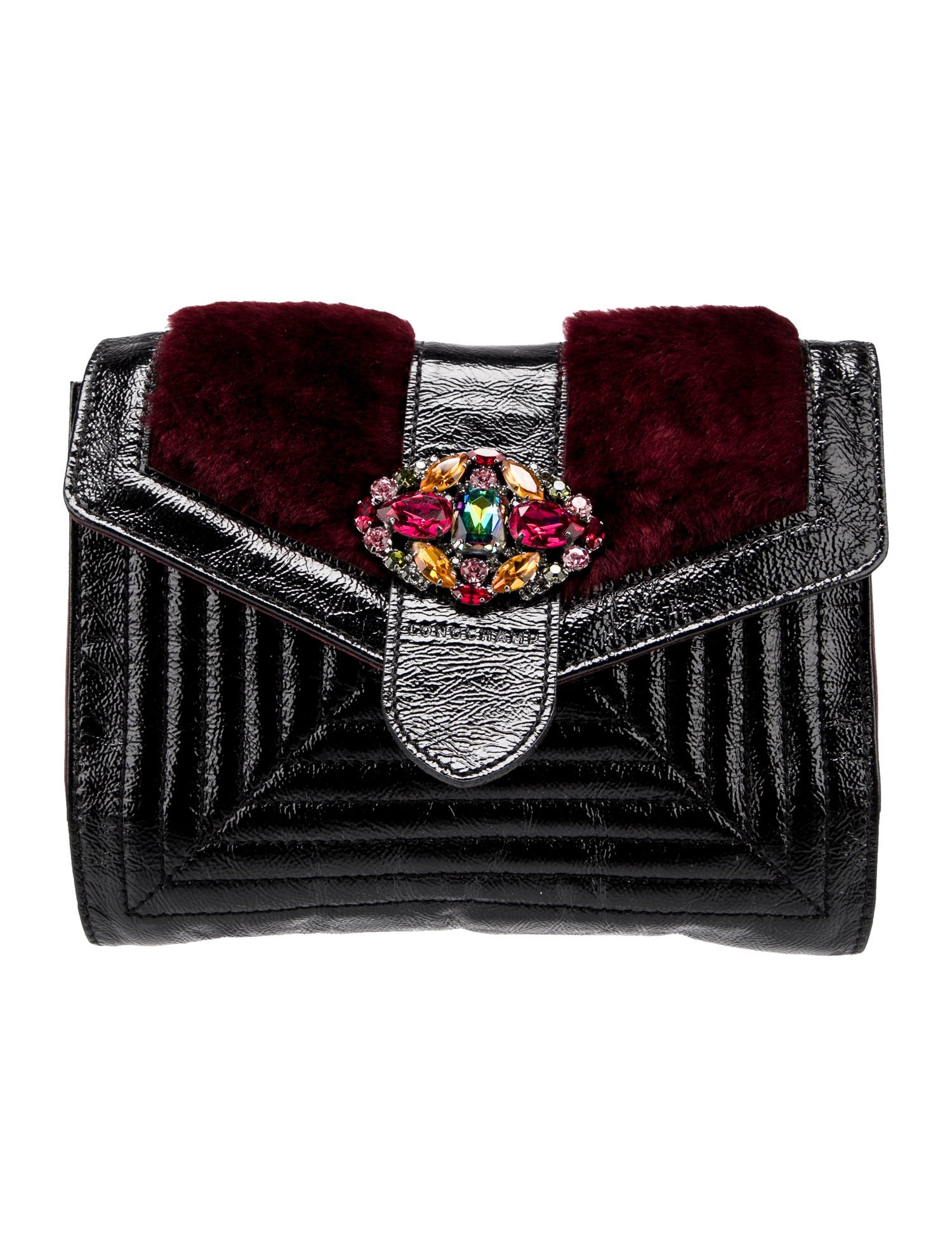 Longchamp Patent Leather Minaudière