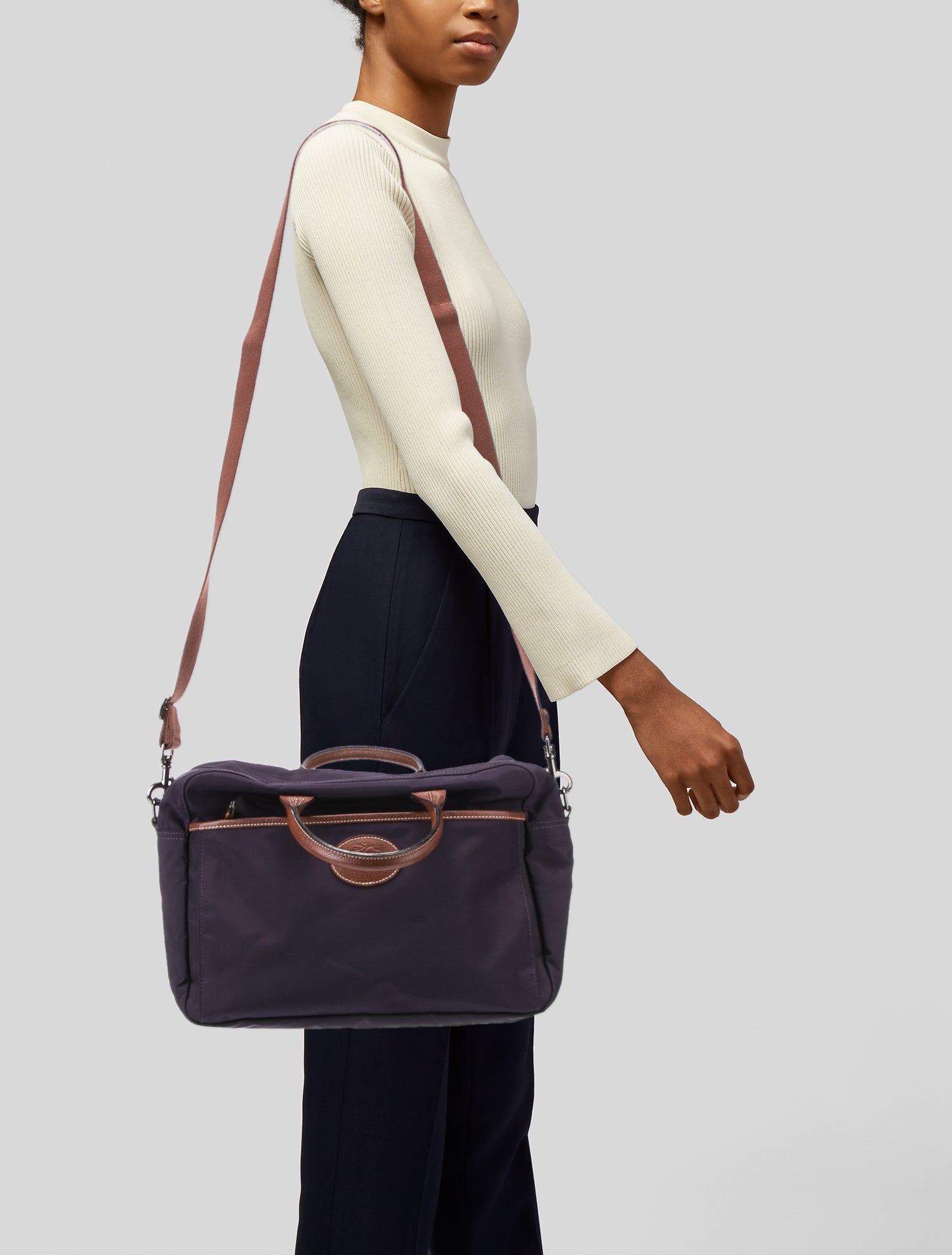 Longchamp Nylon Top Handle Bag