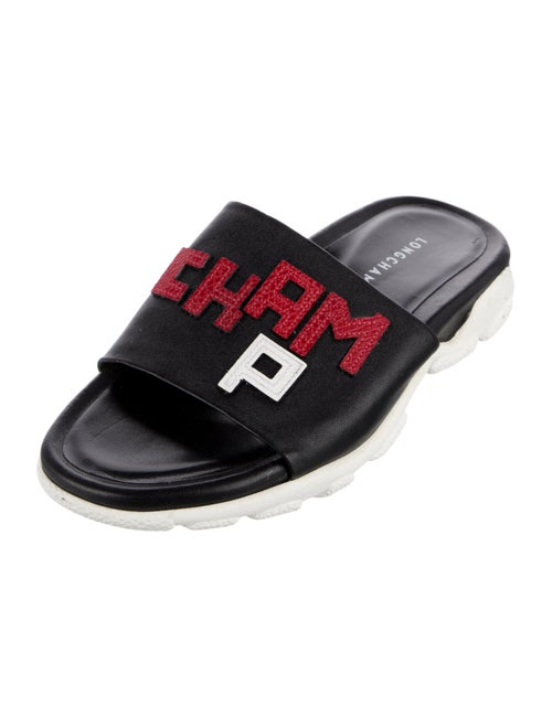 Longchamp Leather Slides