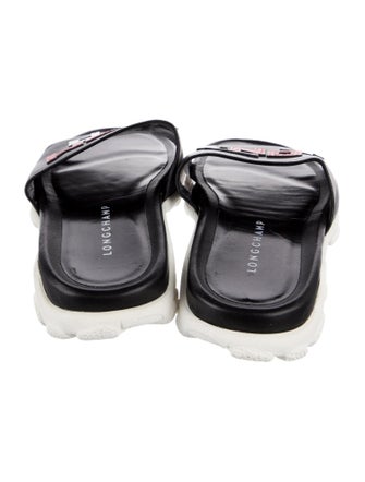 Longchamp Leather Slides