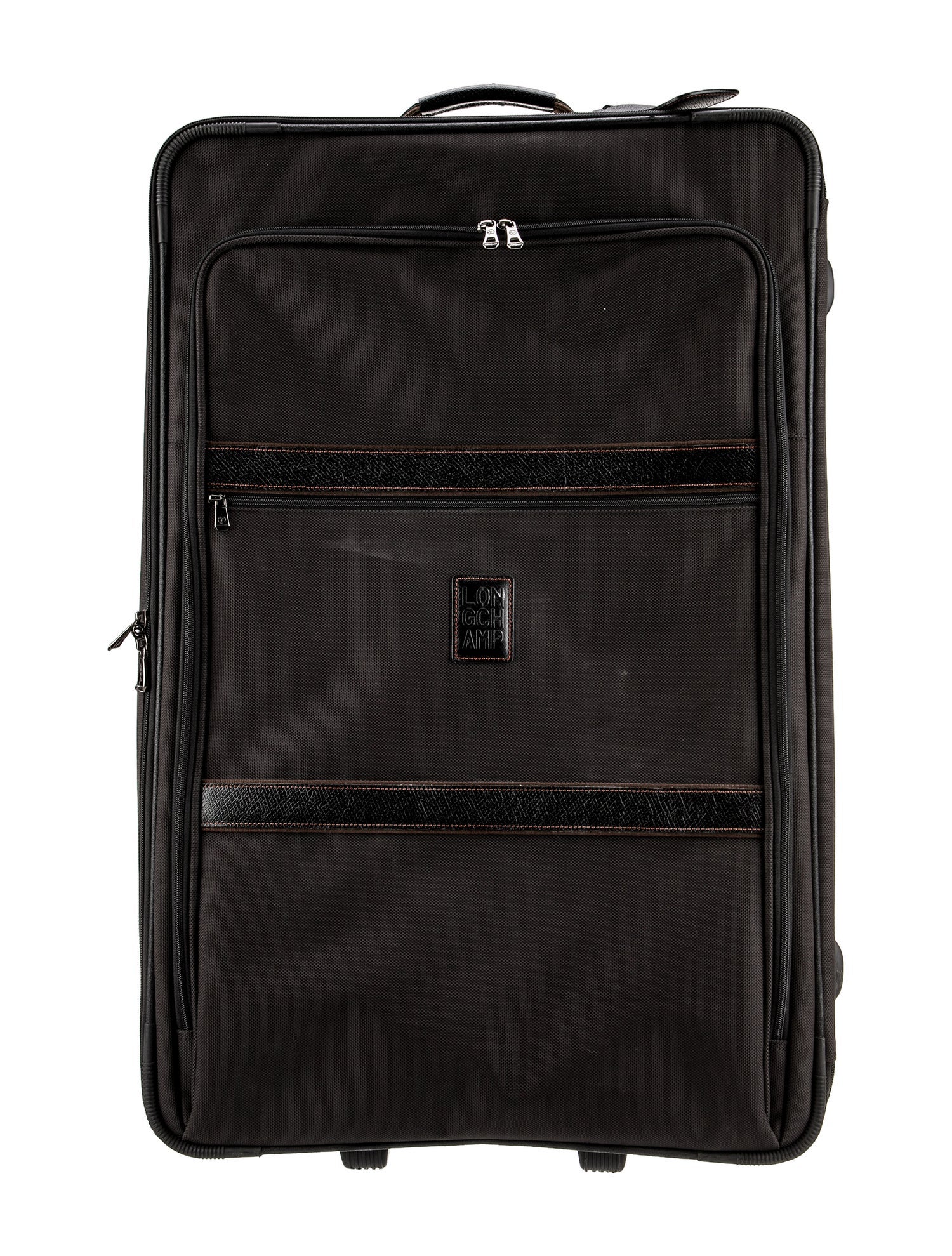 Longchamp Mens Black Nylon Multi Pocketed Travel Case