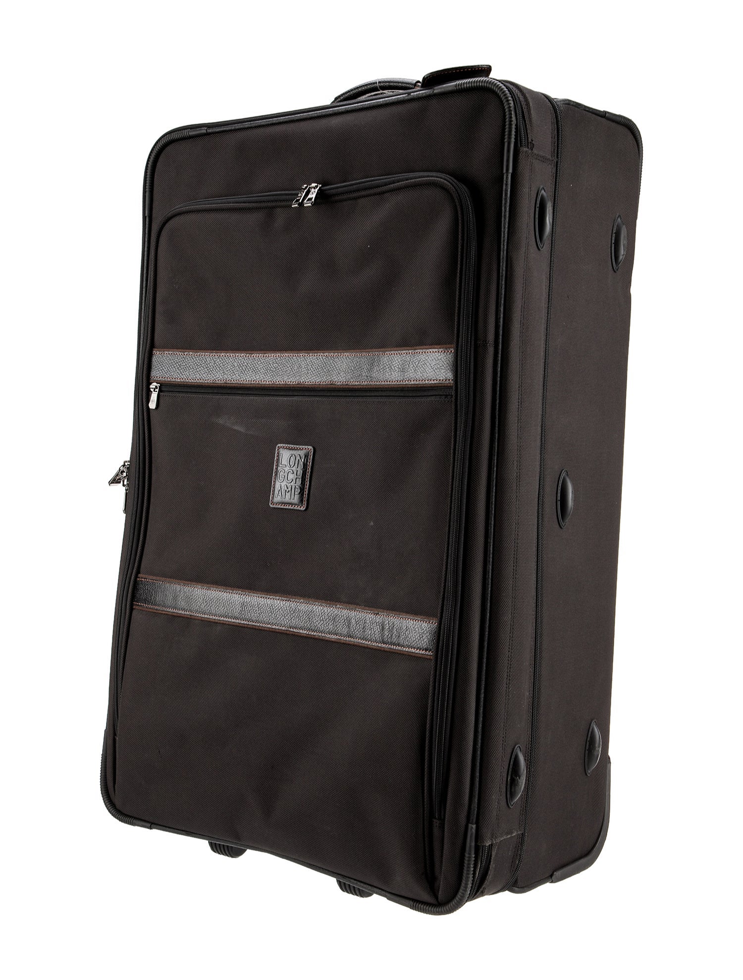 Longchamp Mens Black Nylon Multi Pocketed Travel Case