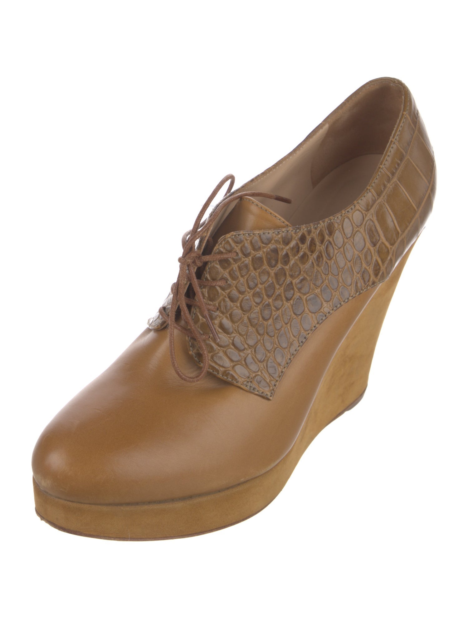 Longchamp Leather Animal Print Pumps