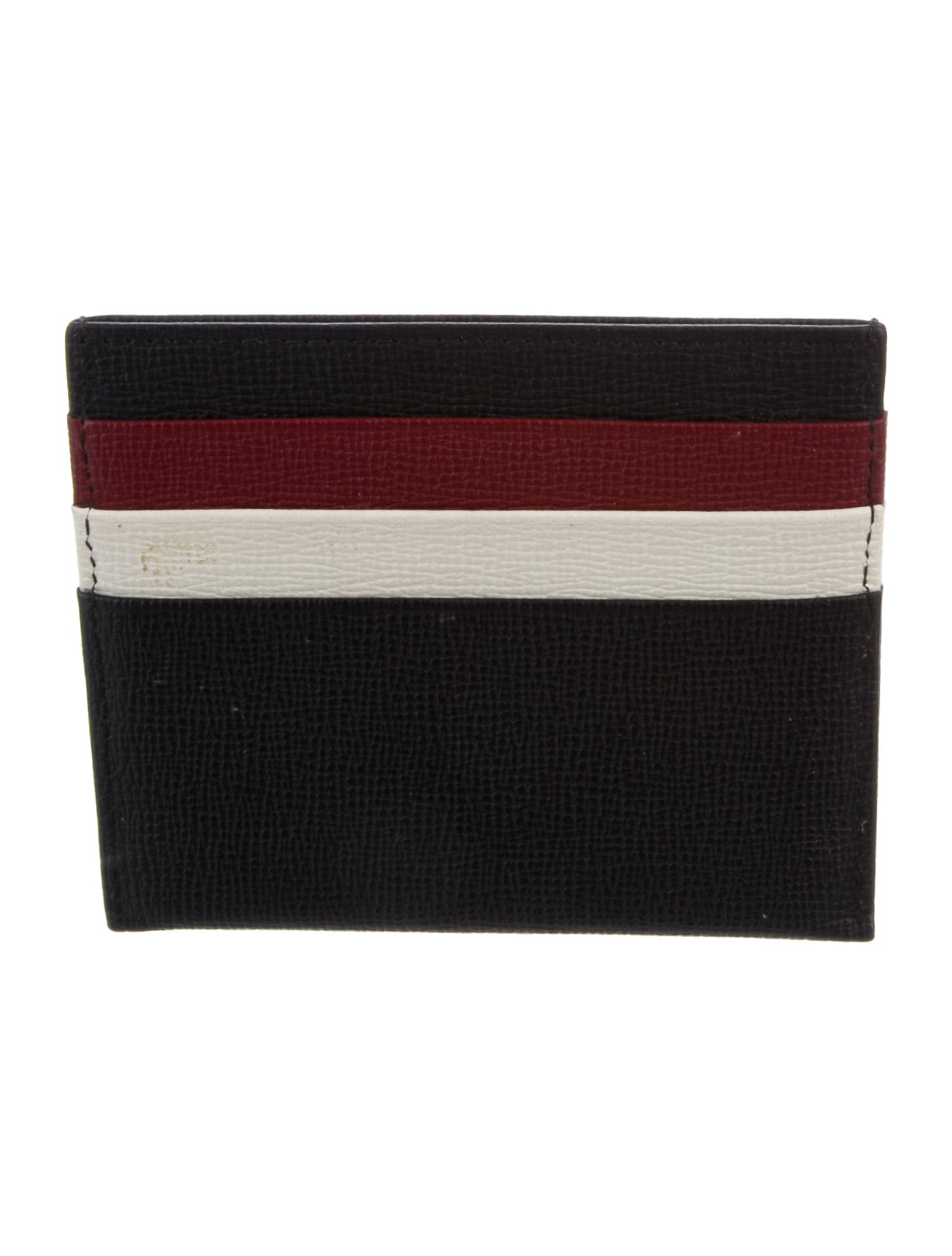 Longchamp Leather Colorblock Pattern Wallet