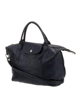 Longchamp Leather Top Handle Bag