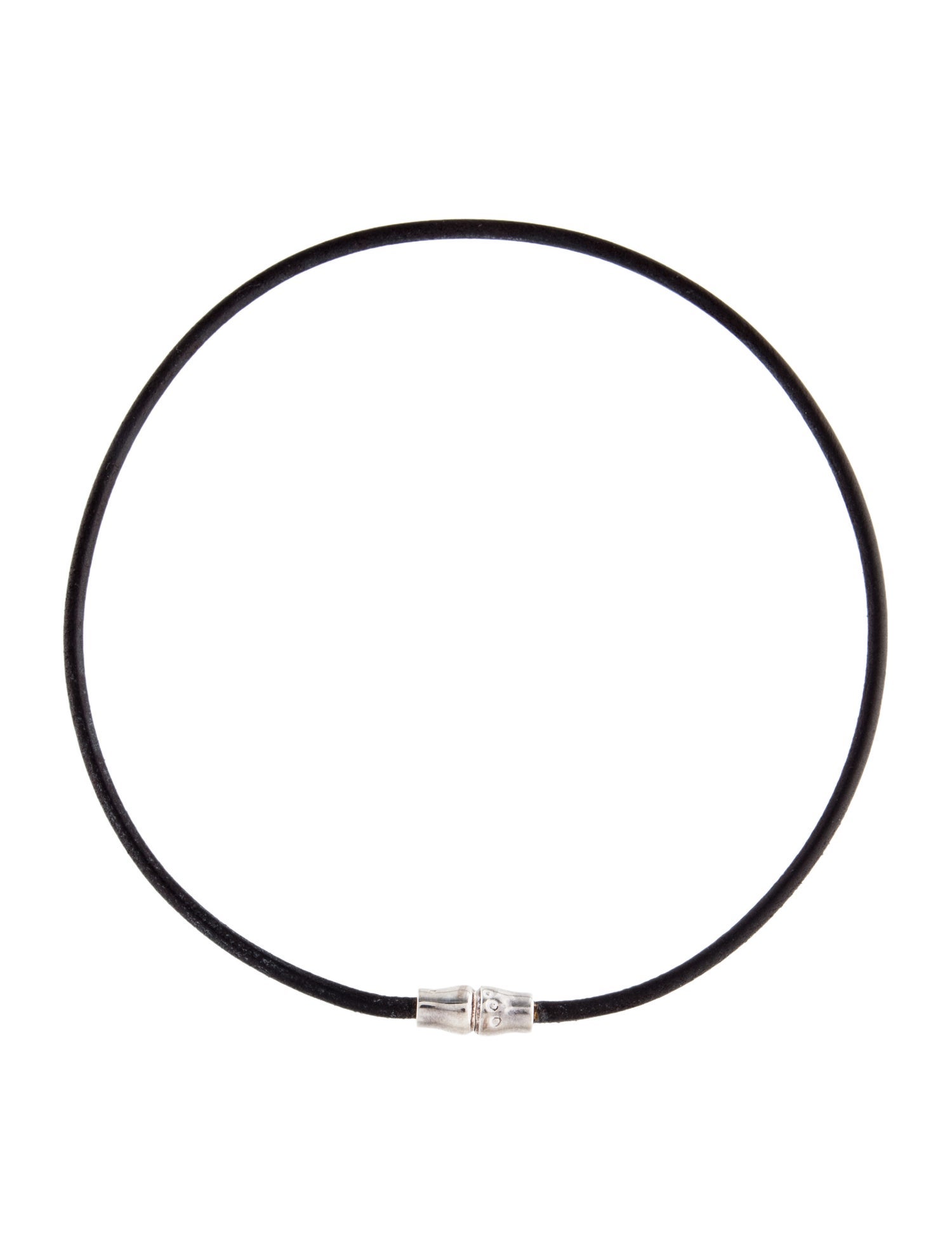 Longchamp Leather Collar Necklace