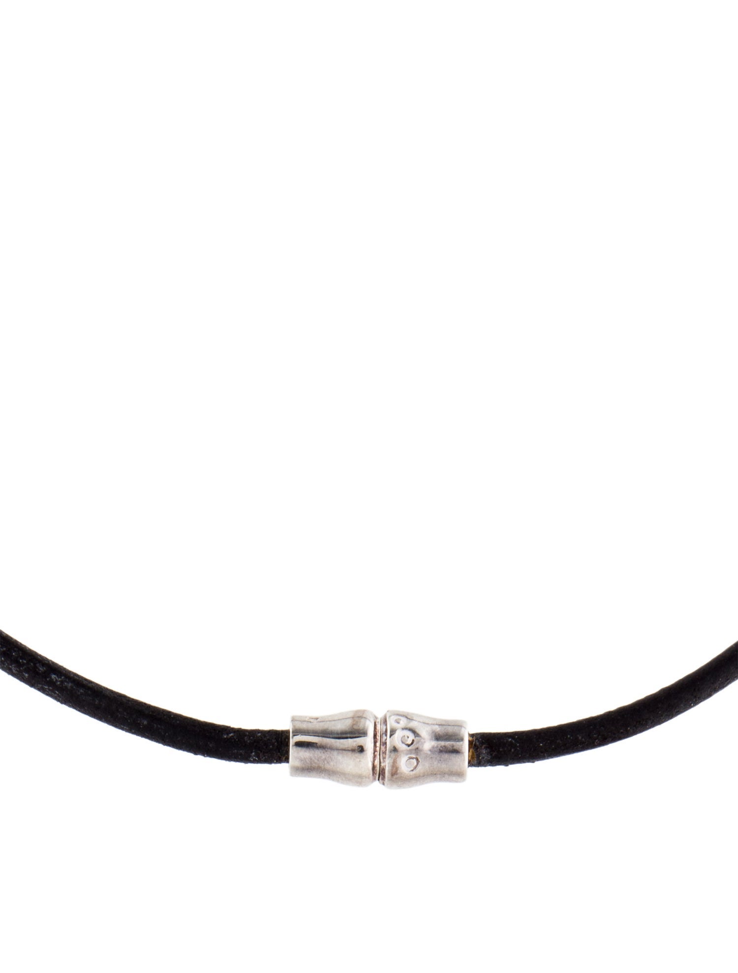 Longchamp Leather Collar Necklace