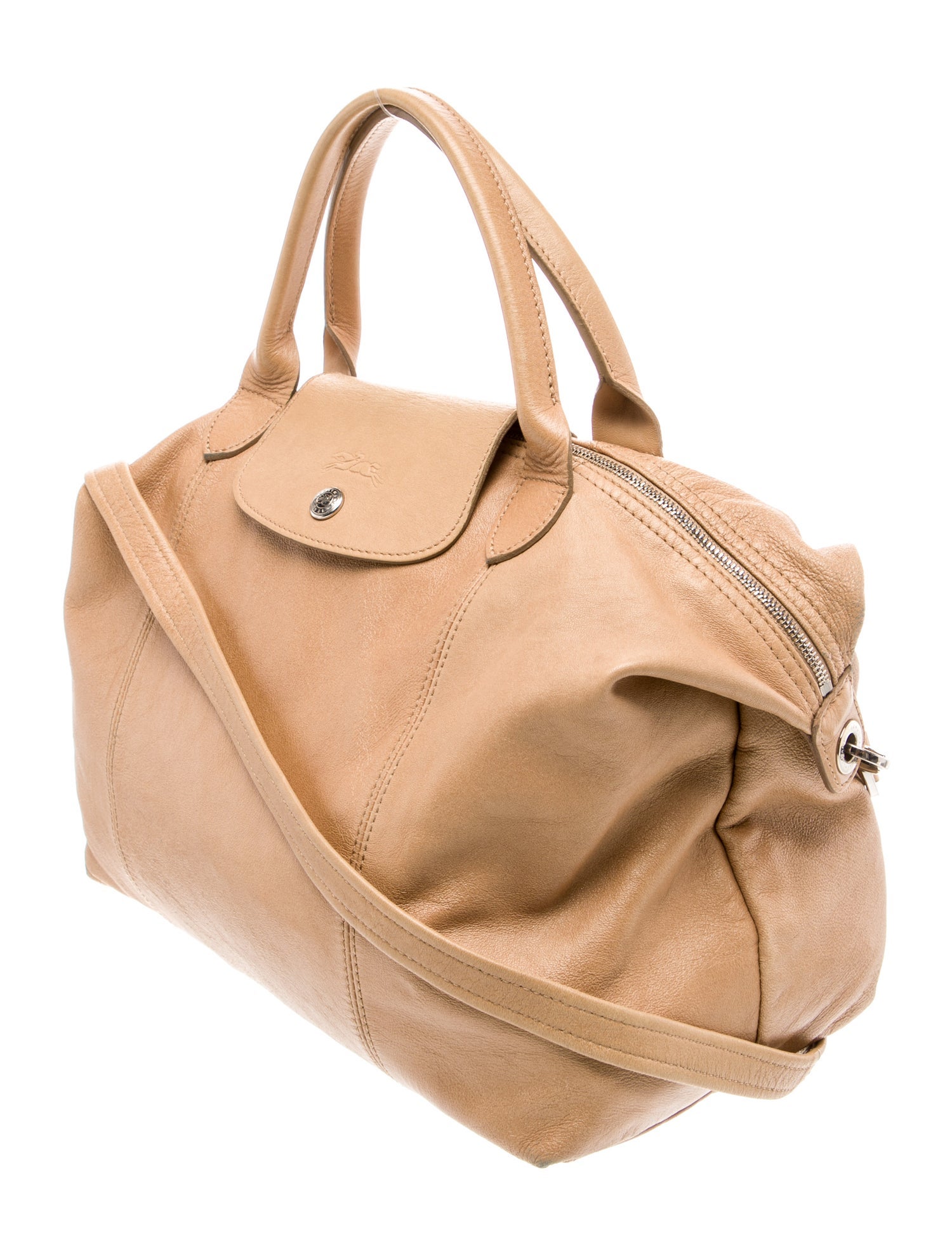 Longchamp Leather Top Handle Bag