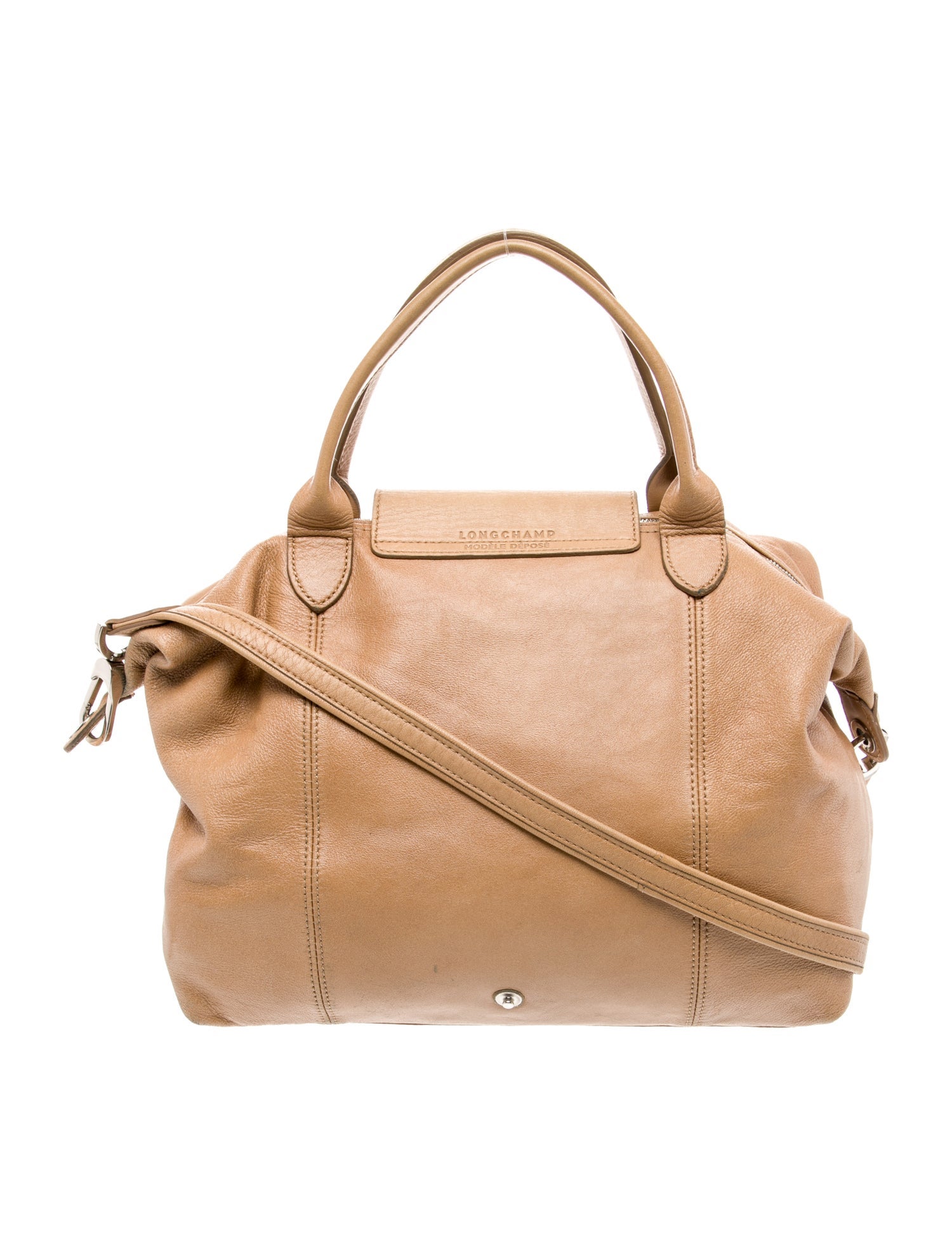 Longchamp Leather Top Handle Bag