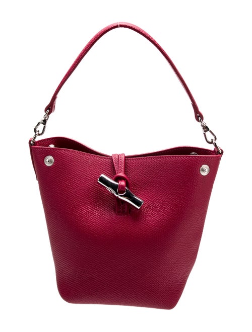 Longchamp Leather Bucket Bag