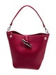 Longchamp Leather Bucket Bag