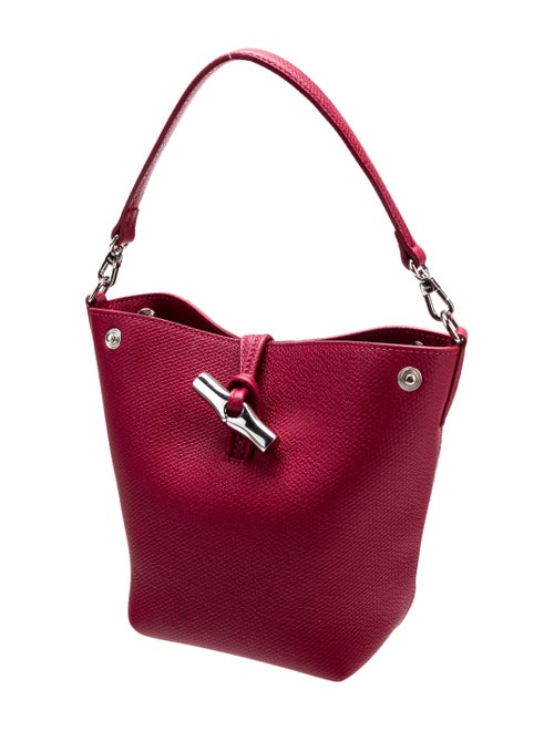 Longchamp Leather Bucket Bag