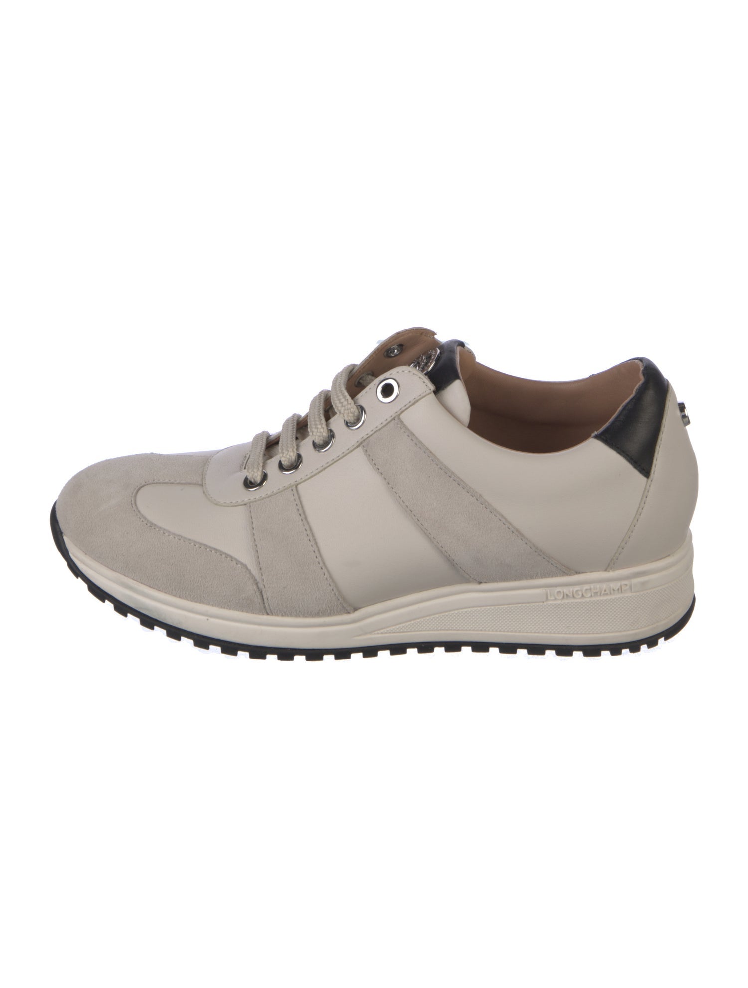 Longchamp Leather Printed Sneakers