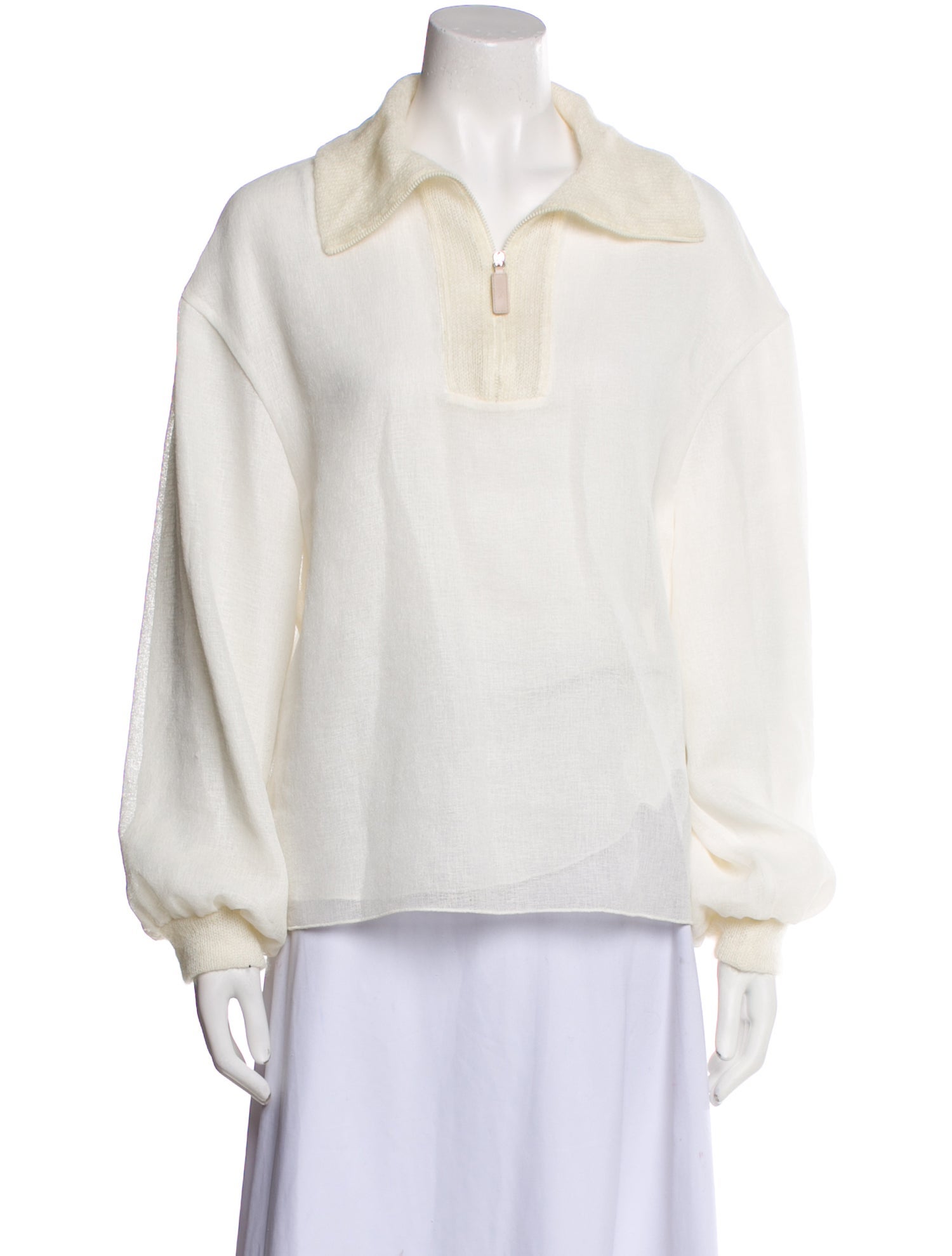 Longchamp V-Neck Long Sleeve Sweatshirt