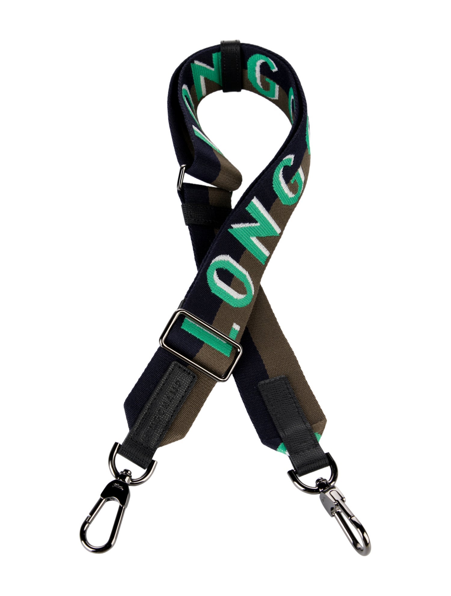 Longchamp Logo Canvas Bag Strap