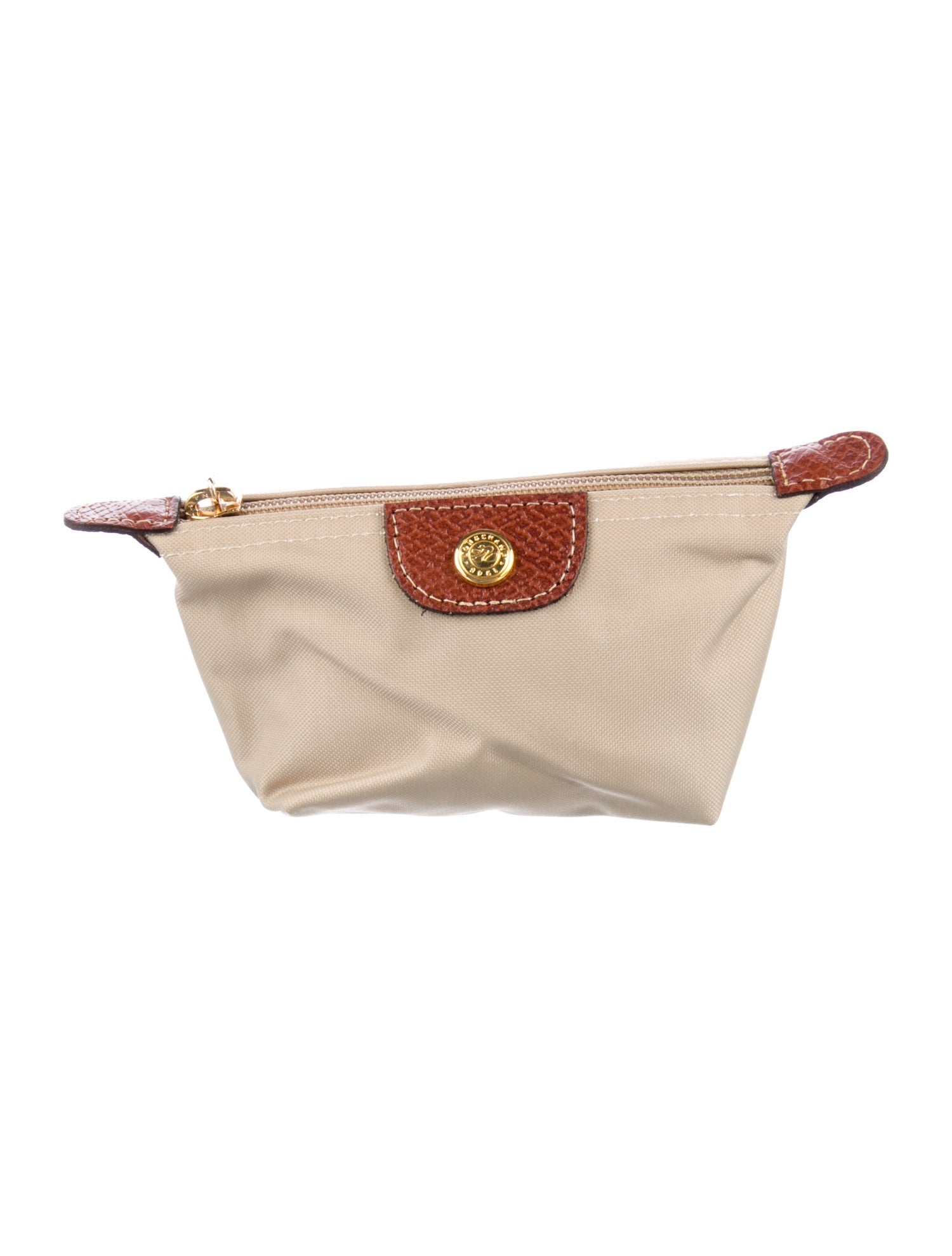 Longchamp Nylon Colorblock Pattern Wallet