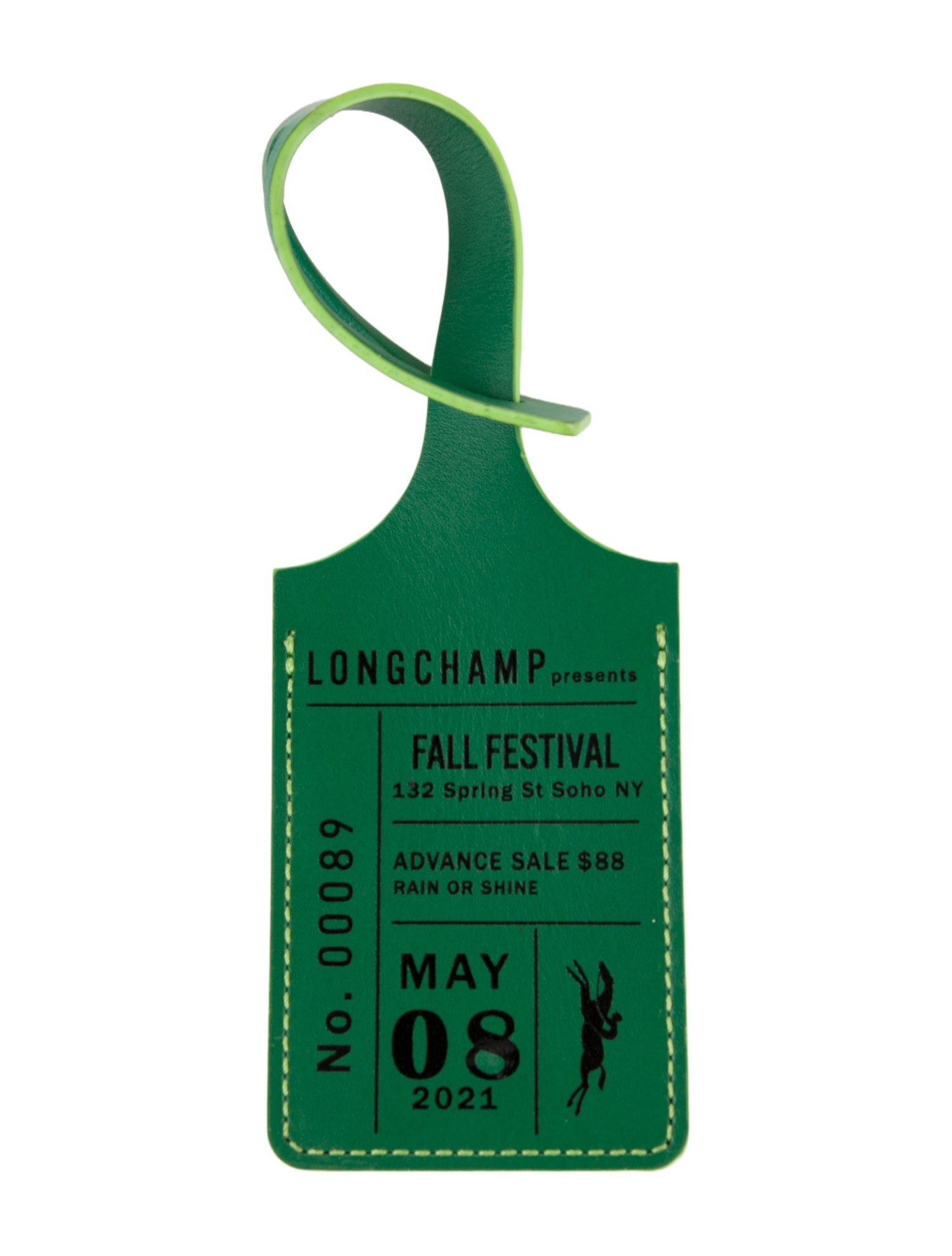 Longchamp Leather Luggage Tag