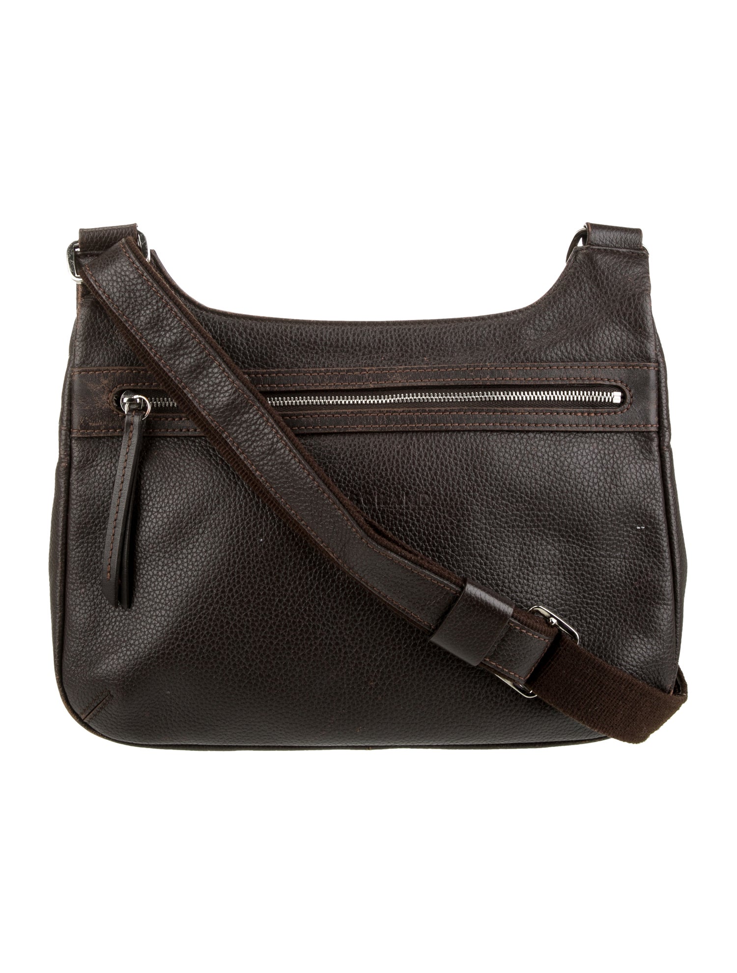 Longchamp Leather Messenger Bag
