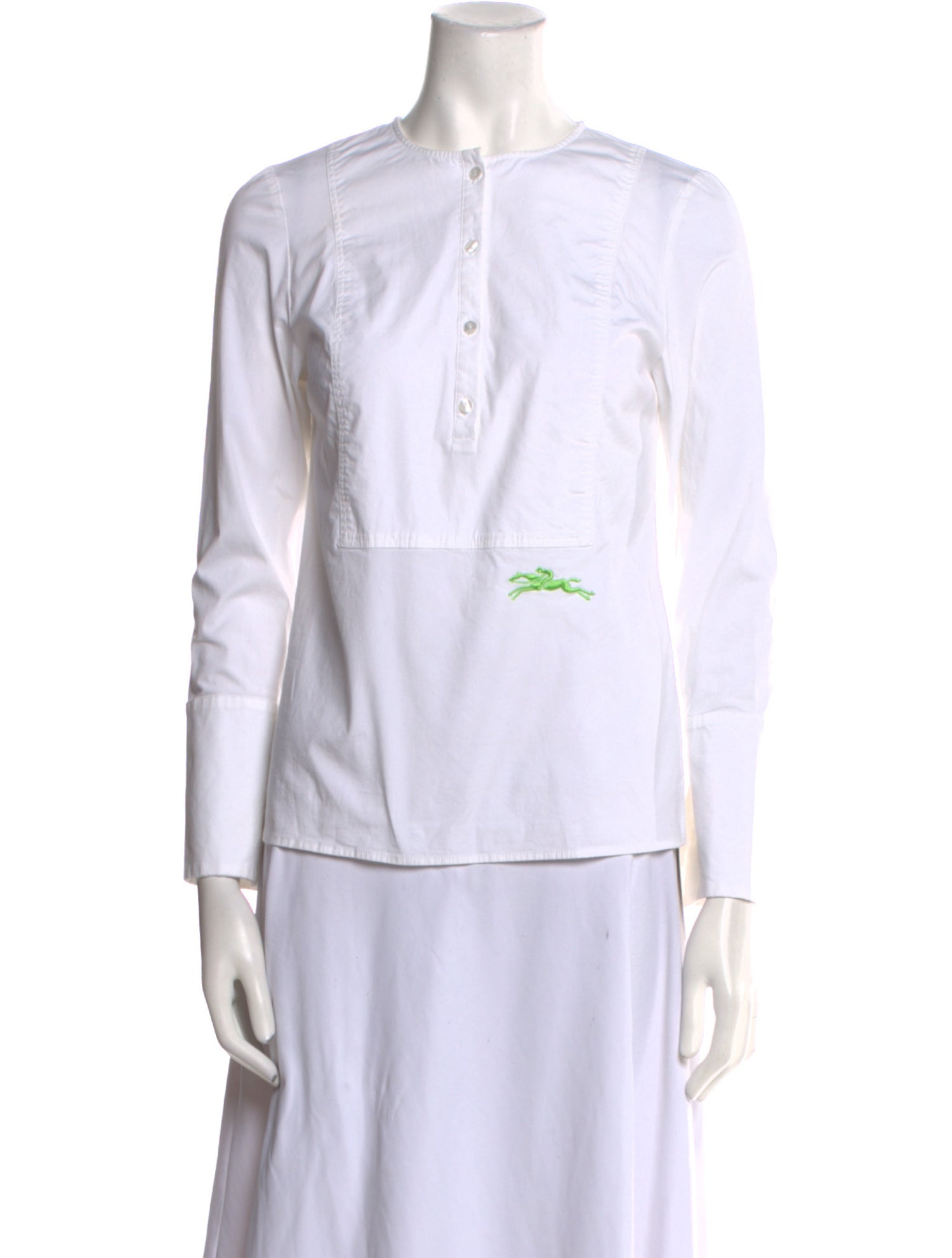 Longchamp Crew Neck Long Sleeve Top