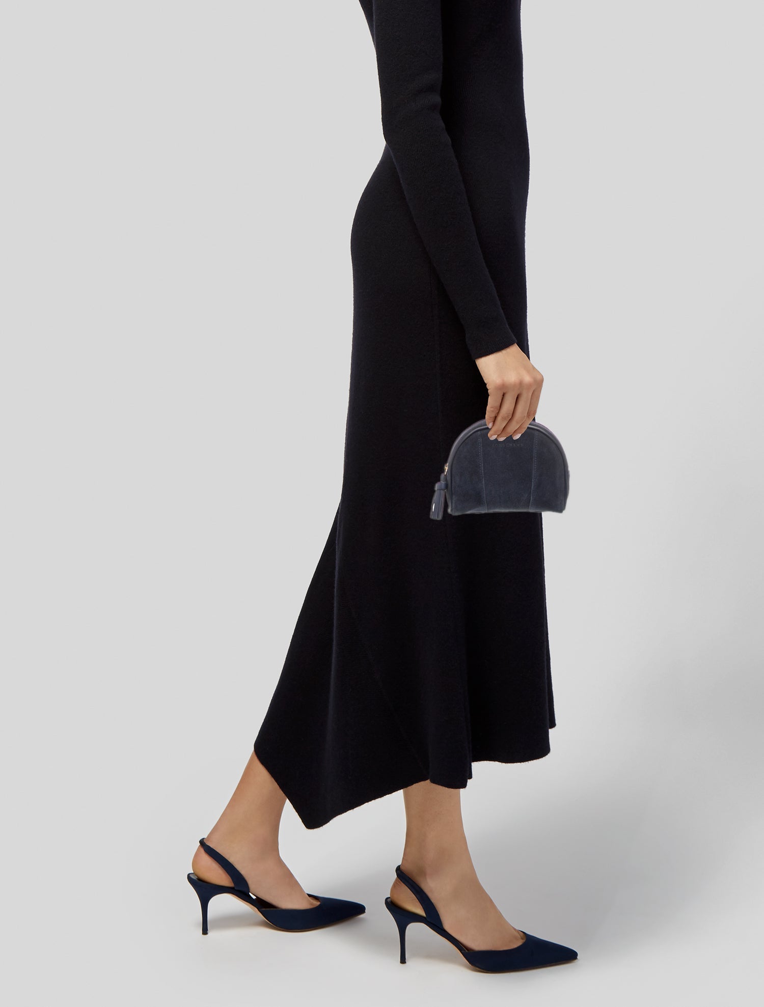 Longchamp Suede Clutch