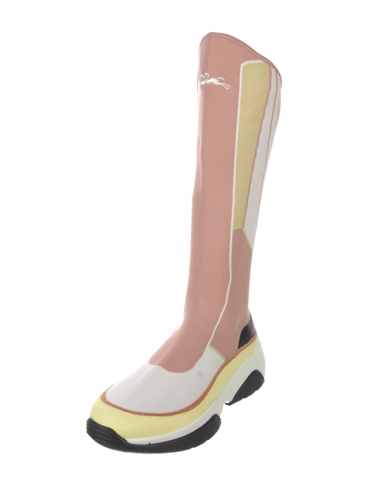 Longchamp Colorblock Pattern Sock Sneakers w/ Tags