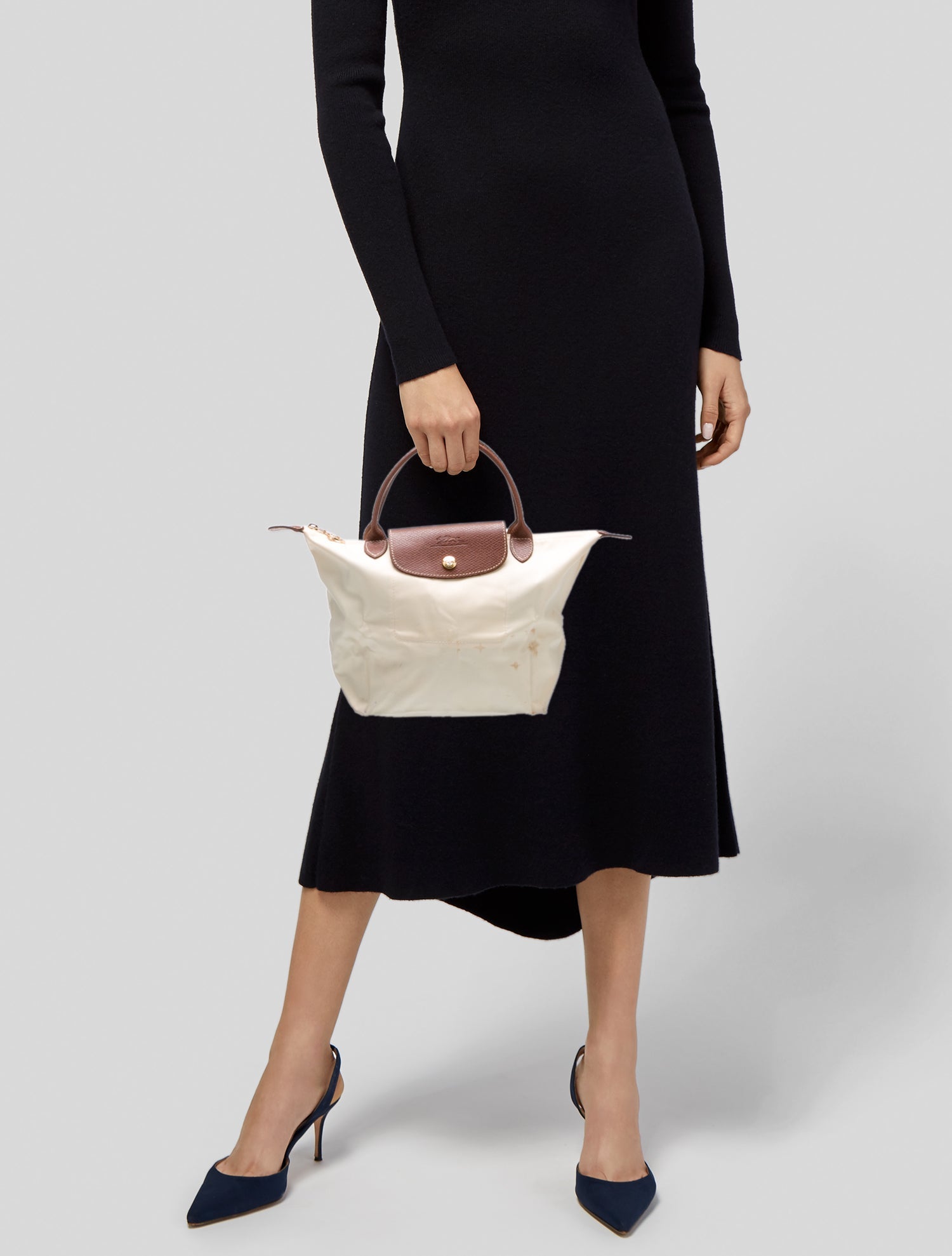 Longchamp Nylon Top Handle Bag Small