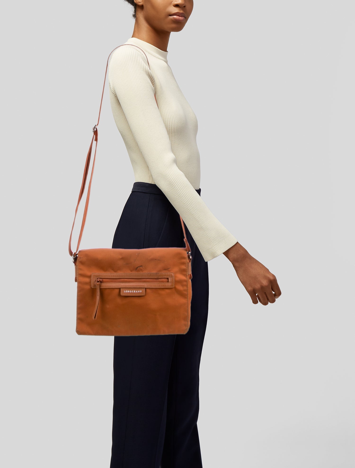 Longchamp Nylon Messenger Bag