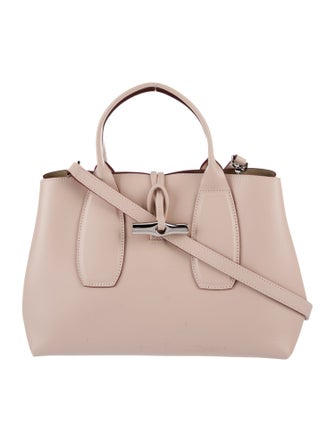 Longchamp Leather Top Handle Bag