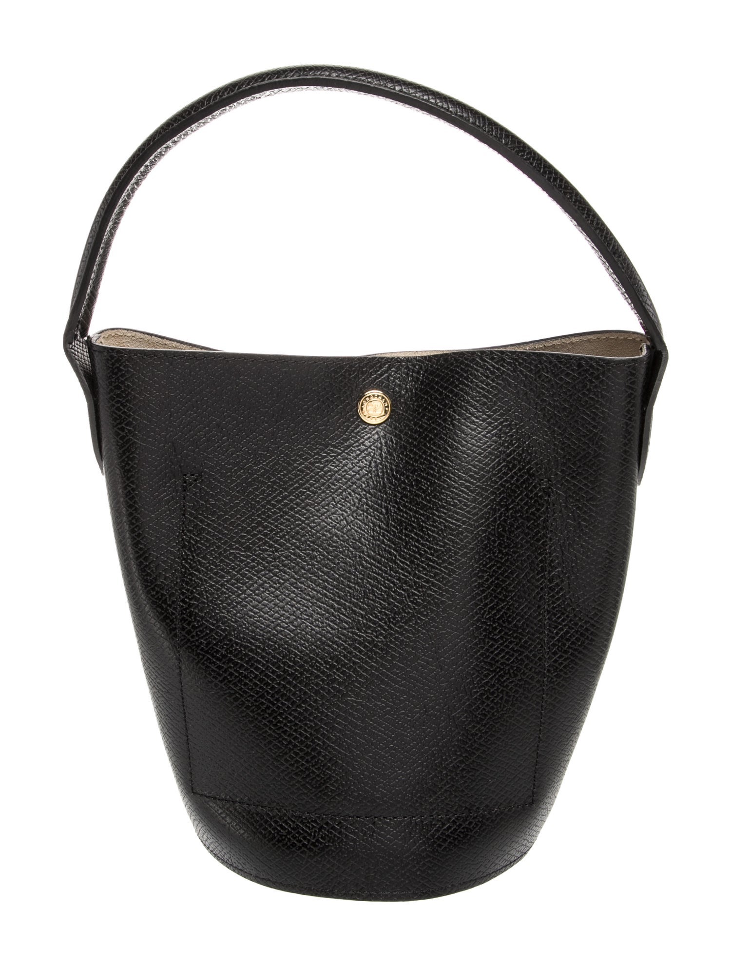 Longchamp Leather Bucket Bag