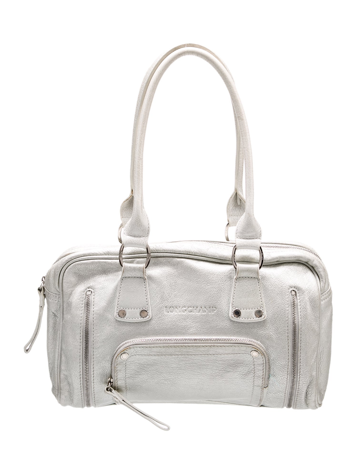 Longchamp Leather Top Handle Bag