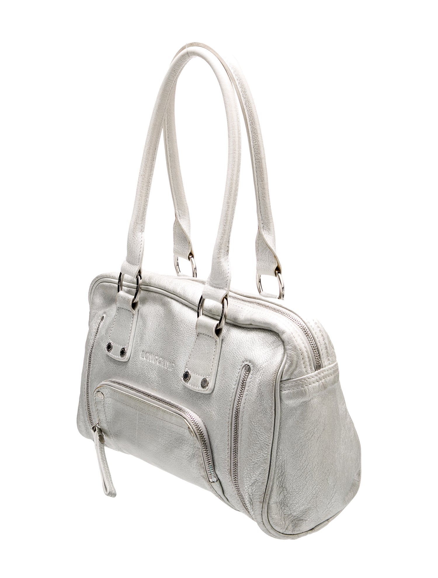 Longchamp Leather Top Handle Bag