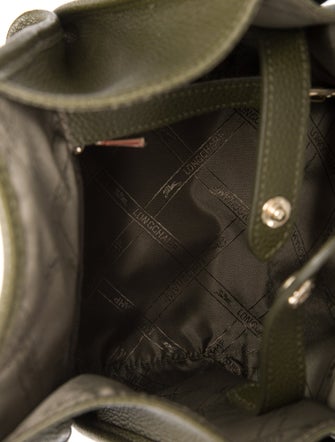 Longchamp Leather Bucket Bag